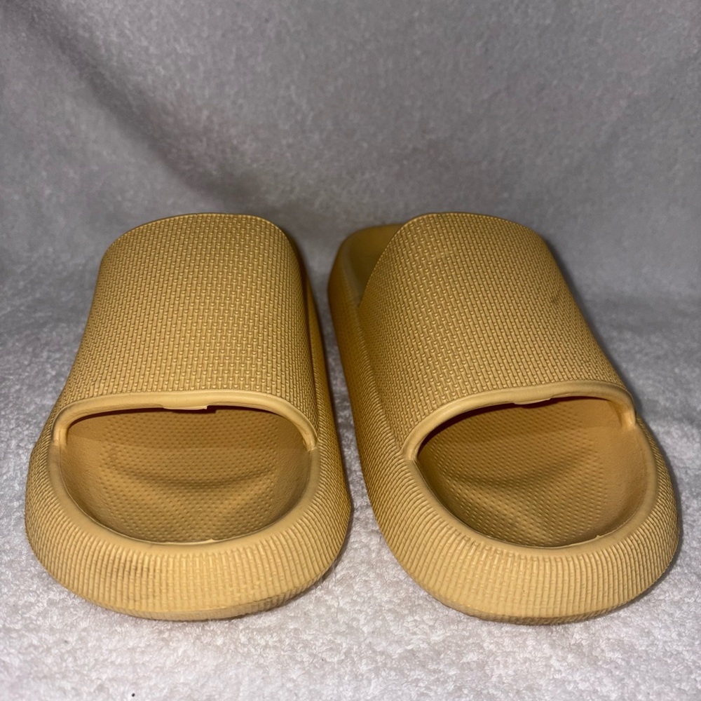 Casual Slide Sandals in Yellow - Picture 2 of 4
